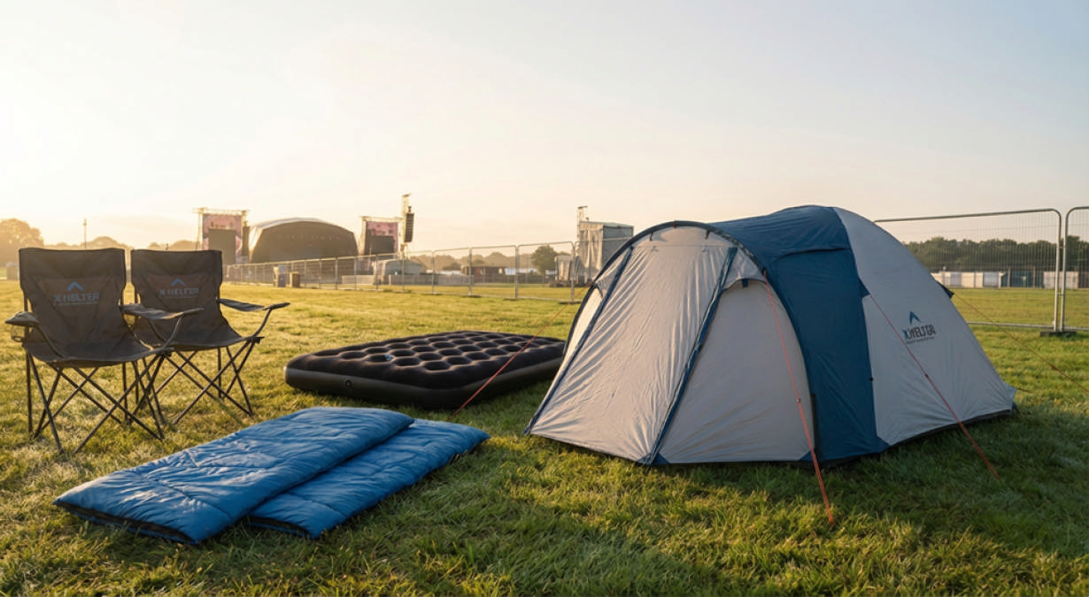 Xhelter Festival bundle 2–4 pax – Vibe 400 tent