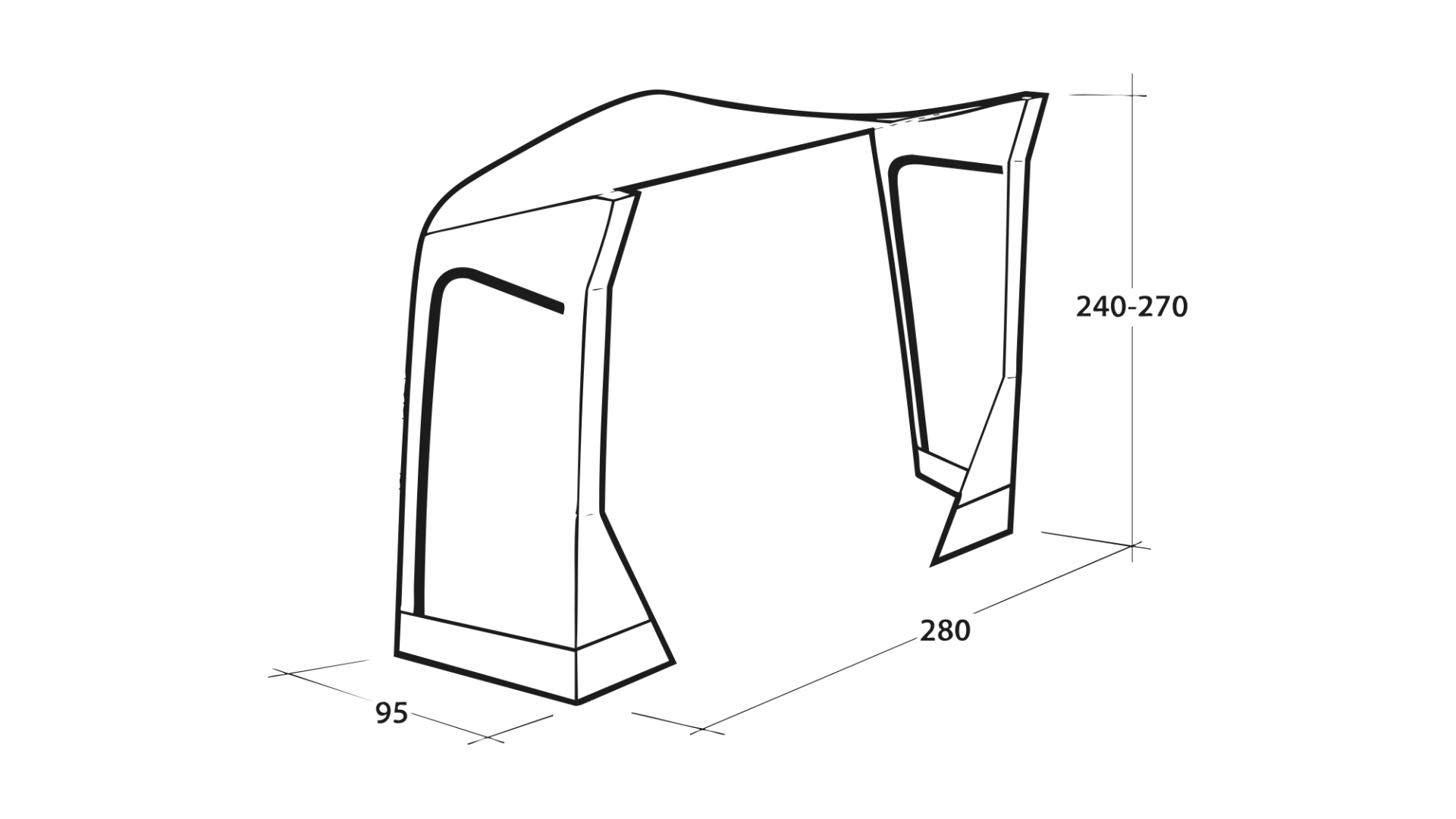 Outwell Mid/Tall Connection Park PowerAir