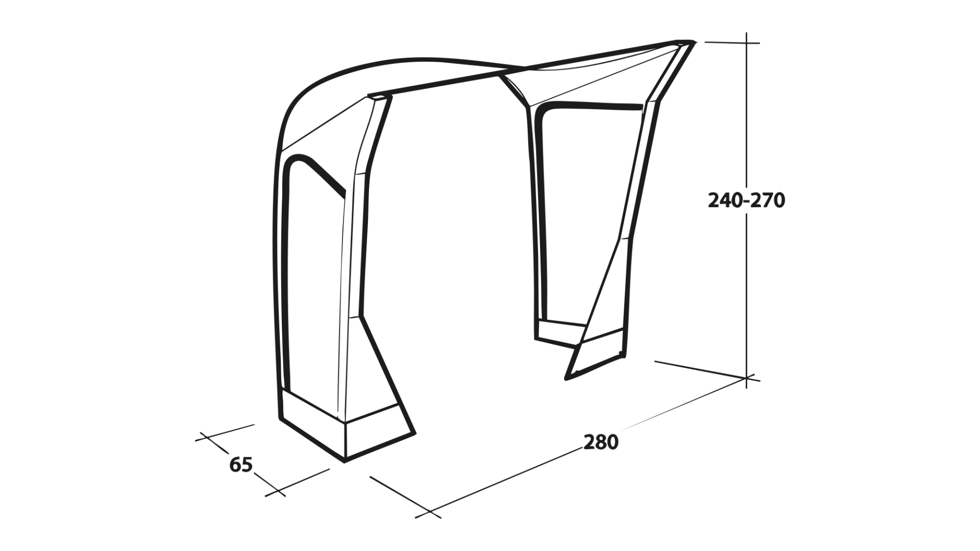 Outwell Mid/Tall Connection Cross PowerAir