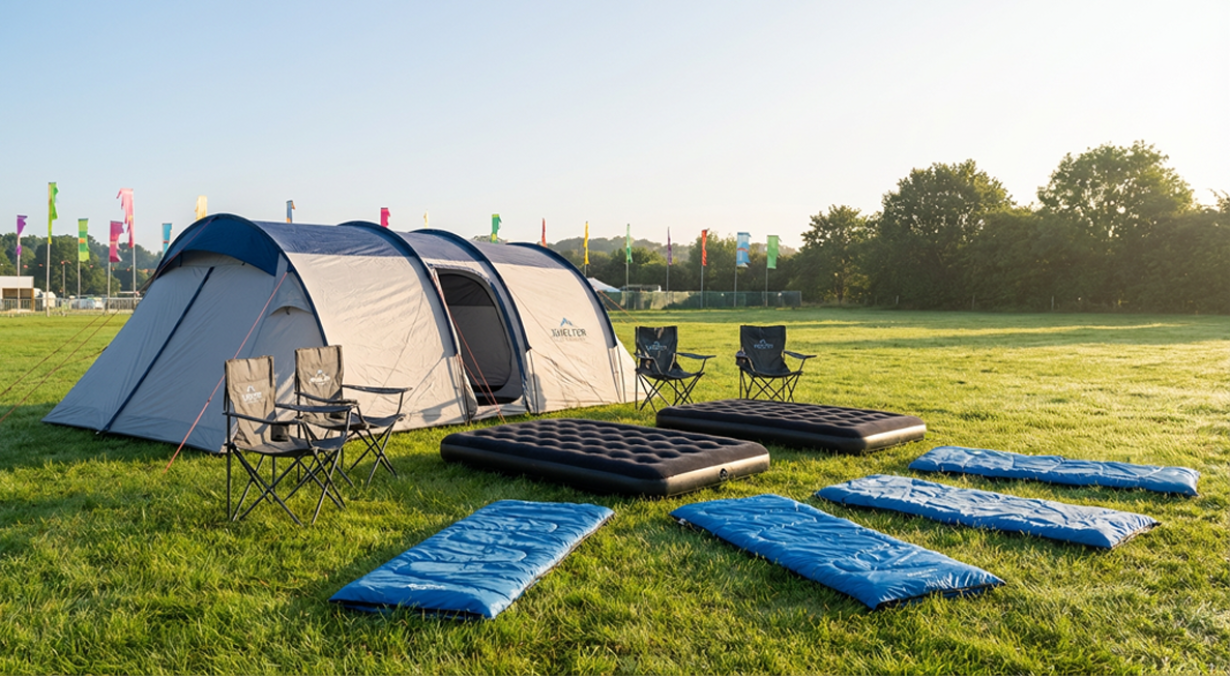 Xhelter Festival bundle 4–6 pax – Crew 600 tent