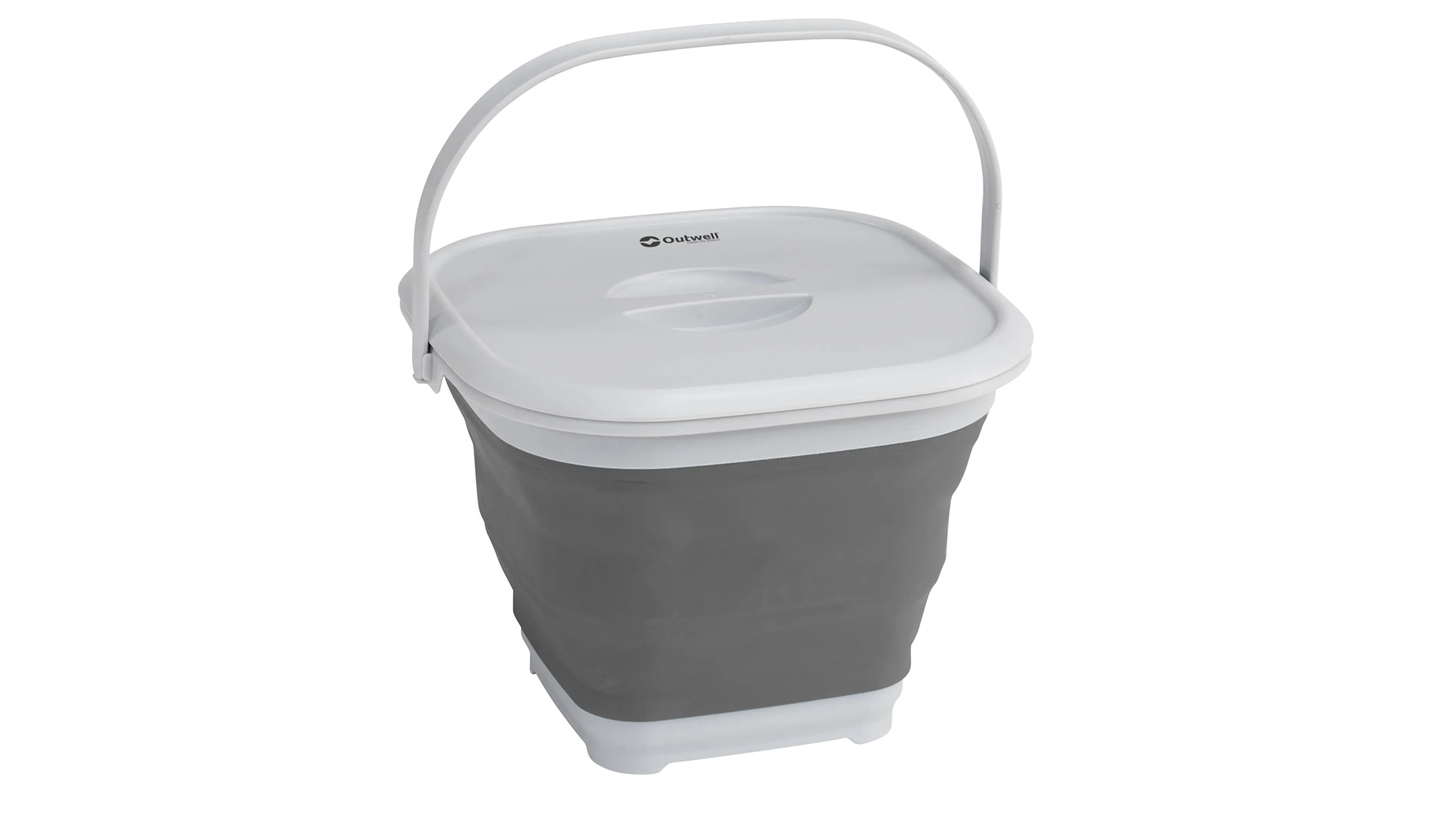 Outwell Collaps Bucket Square w/lid Grey Mist